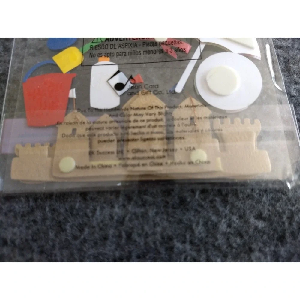 Jolee's Boutique Scrapbooking Dimensional Stickers‎ Beach & Shore Lot of 3 NEW